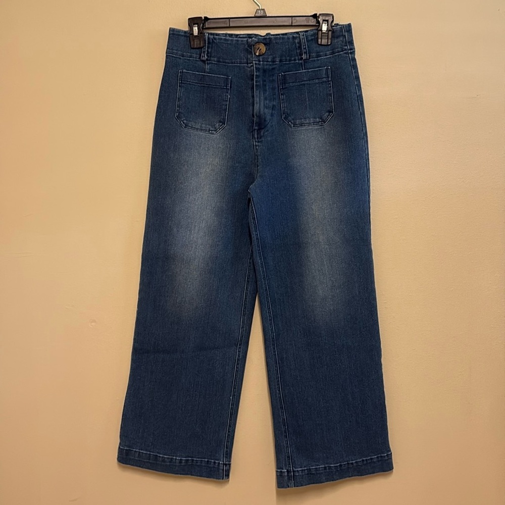 AND THE WHY wide leg jeans